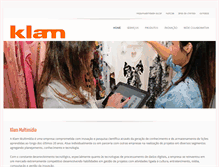 Tablet Screenshot of klam.com.br
